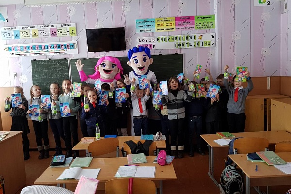 Познавательное путешествие Фреда и Стеллы к школьникам Бреста